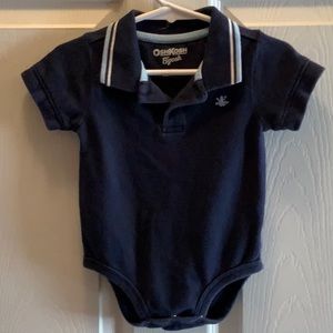 OshKosh B’gosh Polo style 2 button collared onesie
